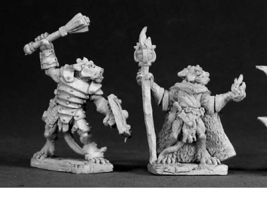 Kobold Leader and Sorceror