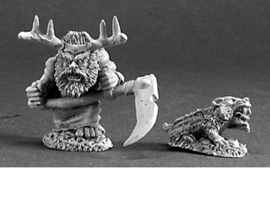 Dwarf Druid and Badger