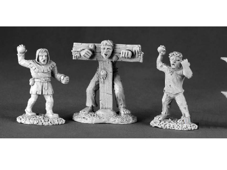 Townsfolk XII Pillory And Kids