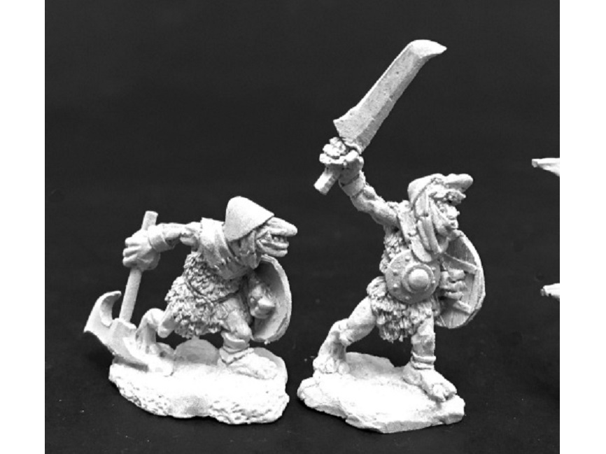 Gobelins Guerriers Reaper – 4 Miniatures 25 Mm Pour Vos Parties De Pathfinder !