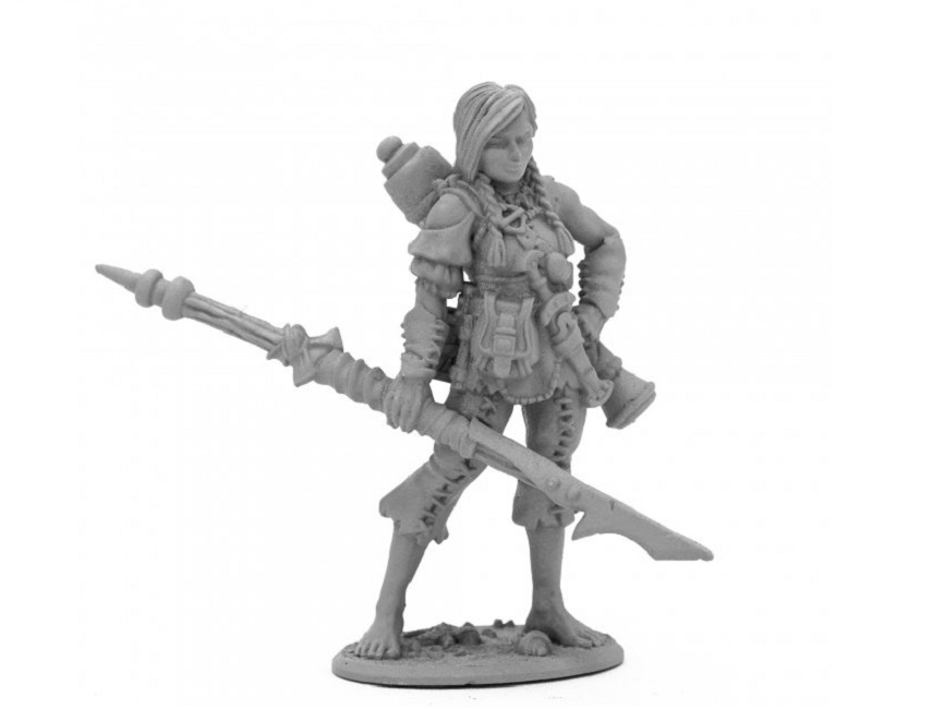 Figurine Mina River Widows Captain - Dark Heaven Legends Reaper - Métal 30mm Pour JDR