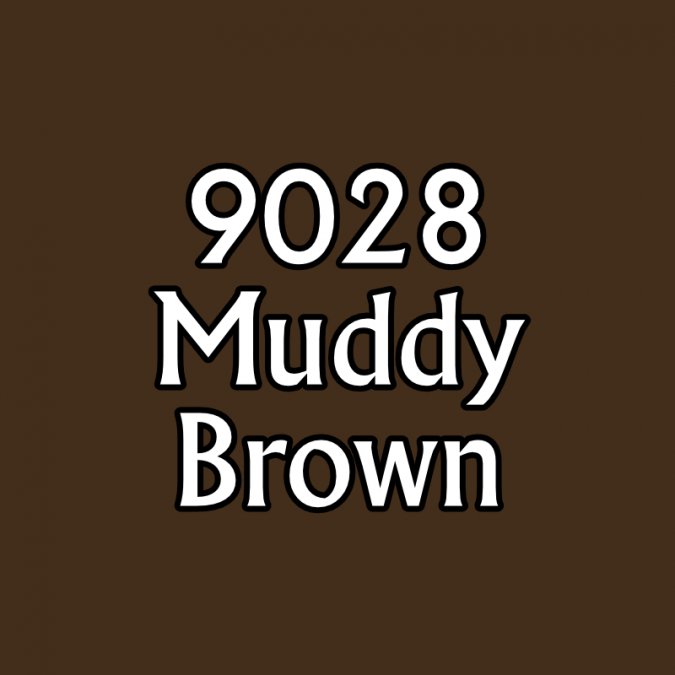 Reaper Master Series Paint 09028 Muddy Brown paint pot