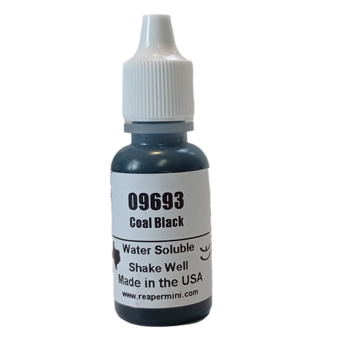Reaper Master Series Paint 09693 Coal Black paint pot