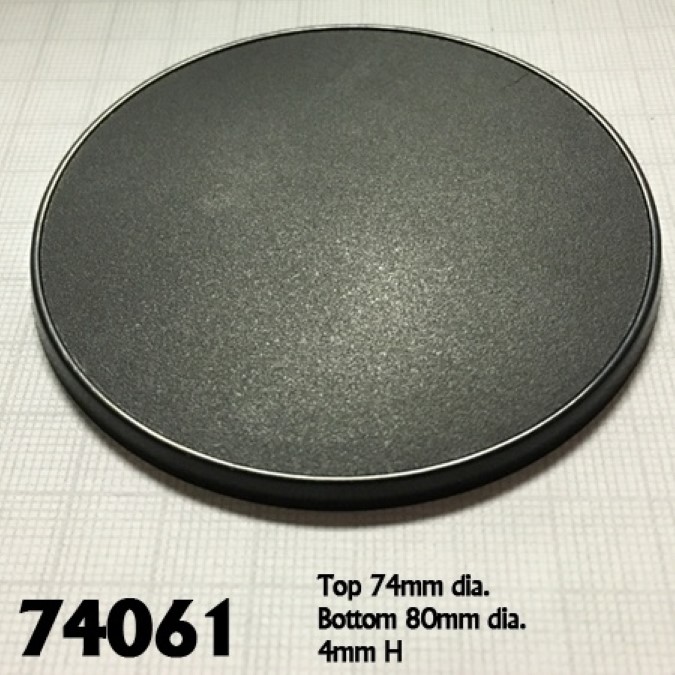 Reaper Miniatures 80mm Round Bases (Pack of 4)