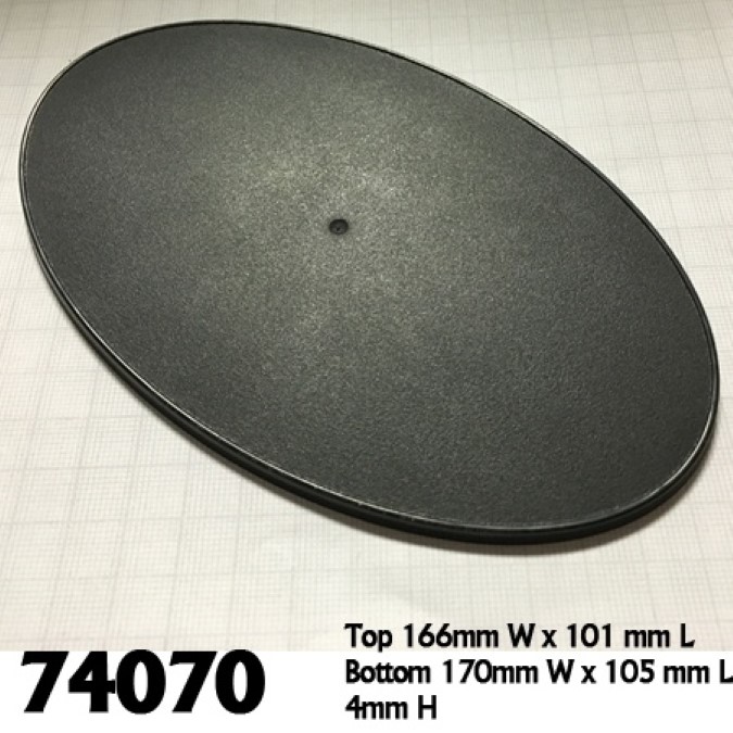 Reaper Miniatures 170mm x 105mm Oval Bases (Pack of 4)