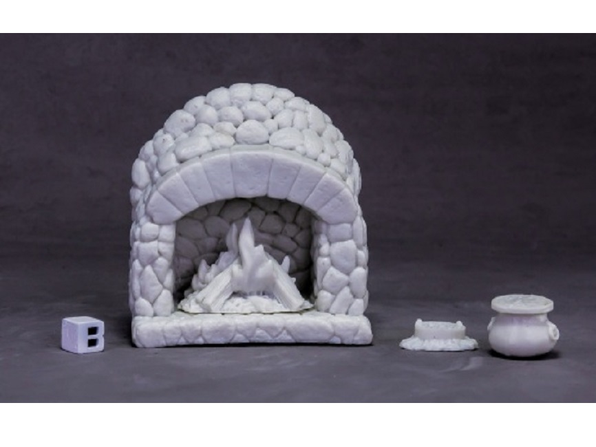 Figurina Reaper Bones Tavern Hearth – Arredo Da Taverna Per Giochi Di Ruolo, Scala 60mm