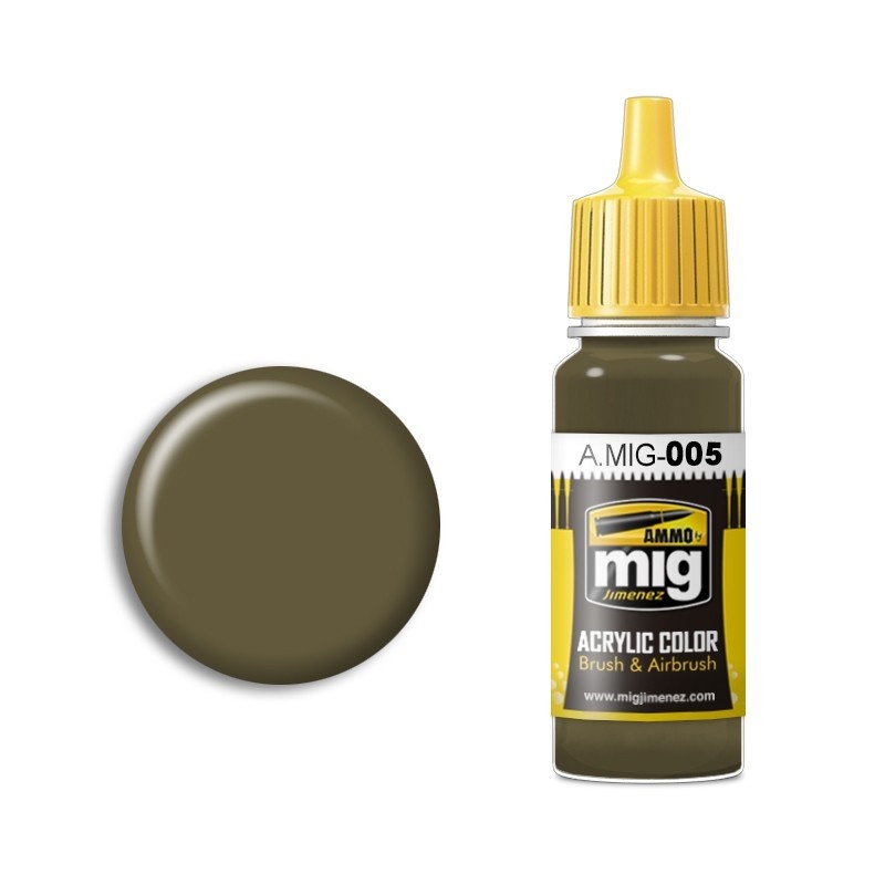 Mig RAL 7008 Graugrün paint pot
