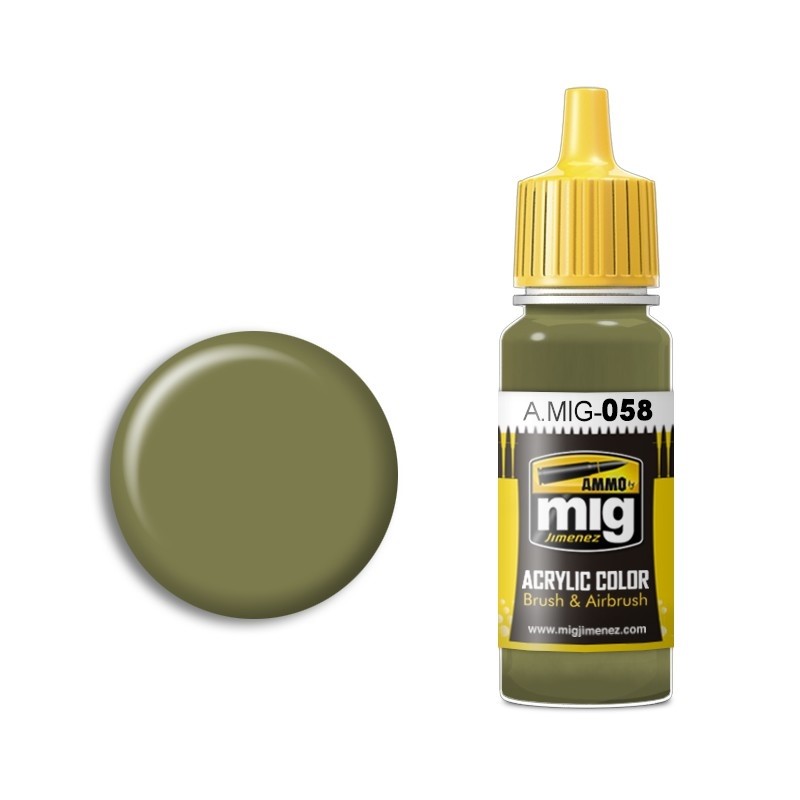 Mig Light Green Khaki paint pot
