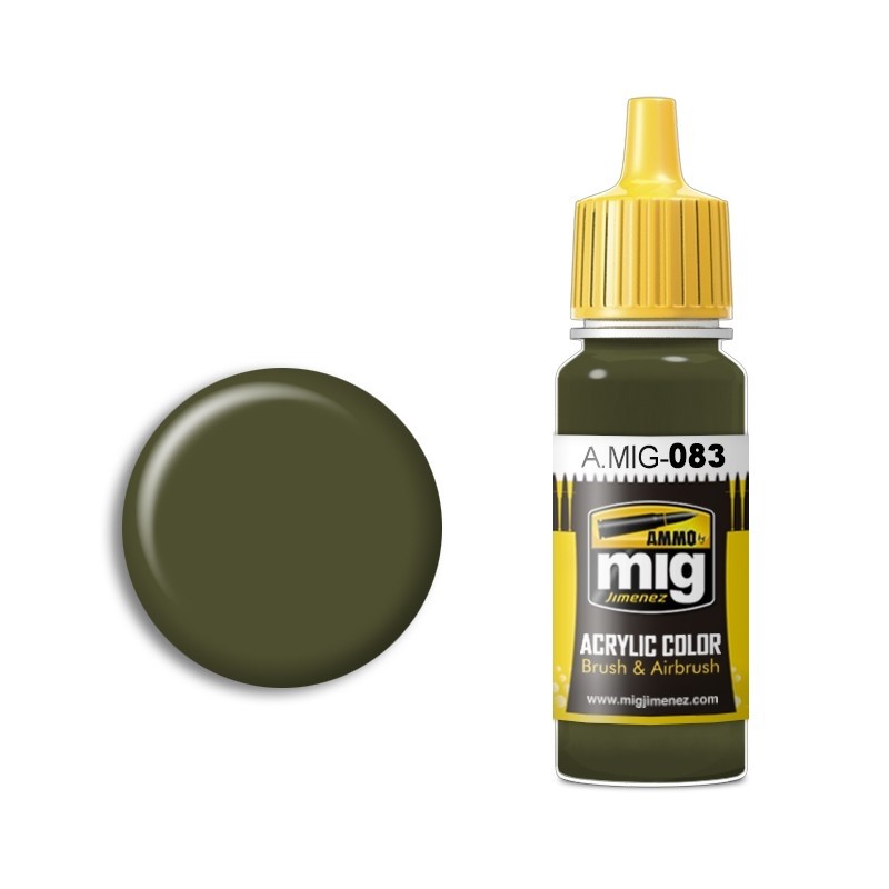Mig Zashchitniy Zeleno (Russian Postwar Green) paint pot