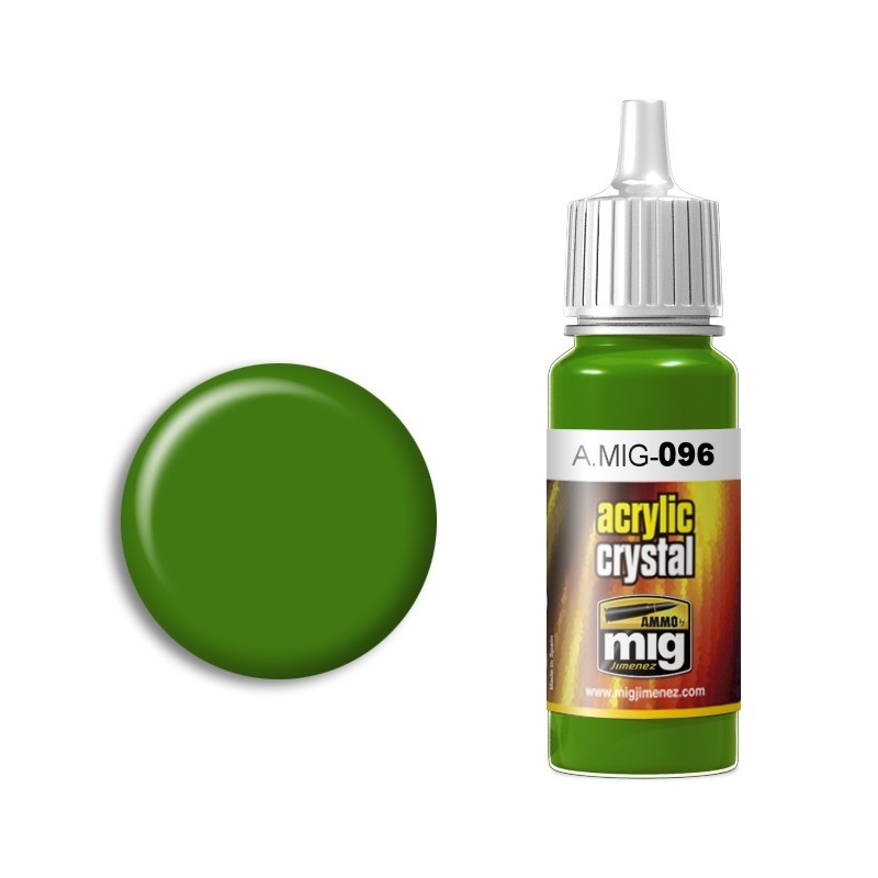 Mig Acrylic Crystal Green Periscope (and tail light) paint pot