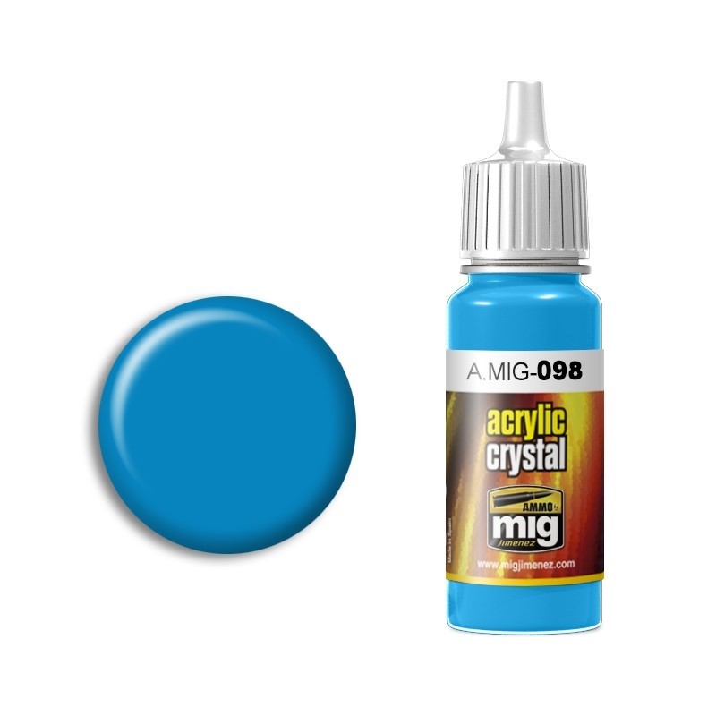Mig Crystal Light Blue paint pot