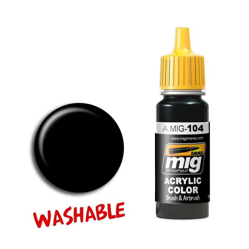 Mig Washable Black paint pot