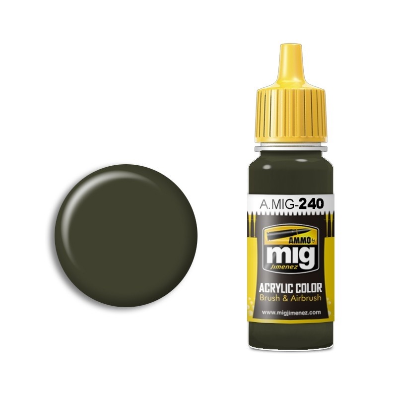 Mig FS 34086 (ANA 613) Dark Green Drab paint pot