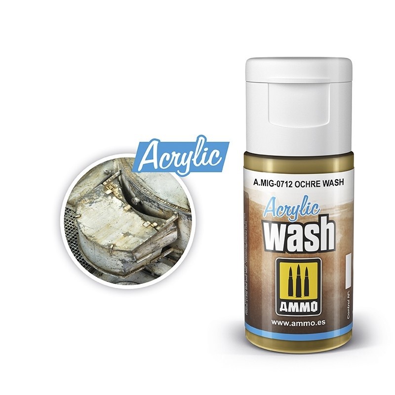 Mig Acrylic Wash 0712 Ochre Wash paint pot