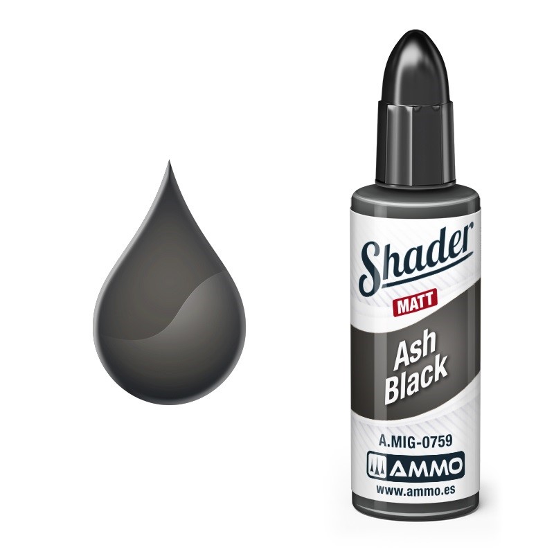 Mig Ash Black paint pot