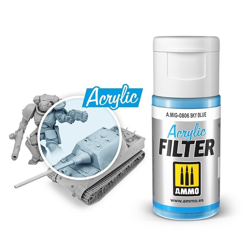 Mig Acrylic Filter 0806 Sky Blue paint pot