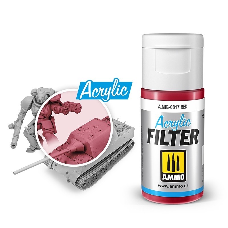 Mig Acrylic Filter 0817 Red paint pot