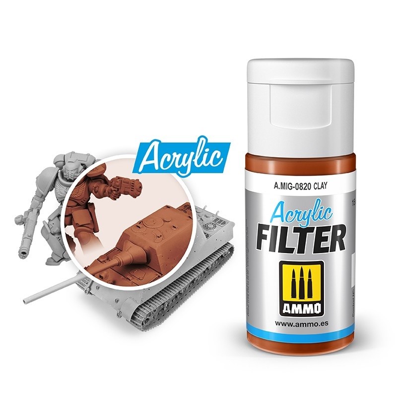 Mig Acrylic Filter 0820 Clay paint pot