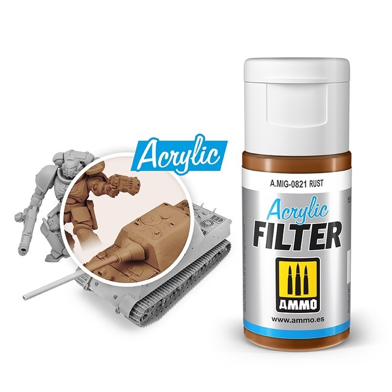 Mig Acrylic Filter 0821 Rust paint pot