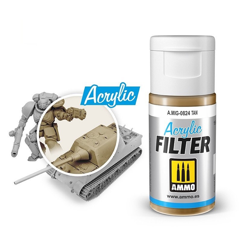 Mig Acrylic Filter 0824 Tan paint pot