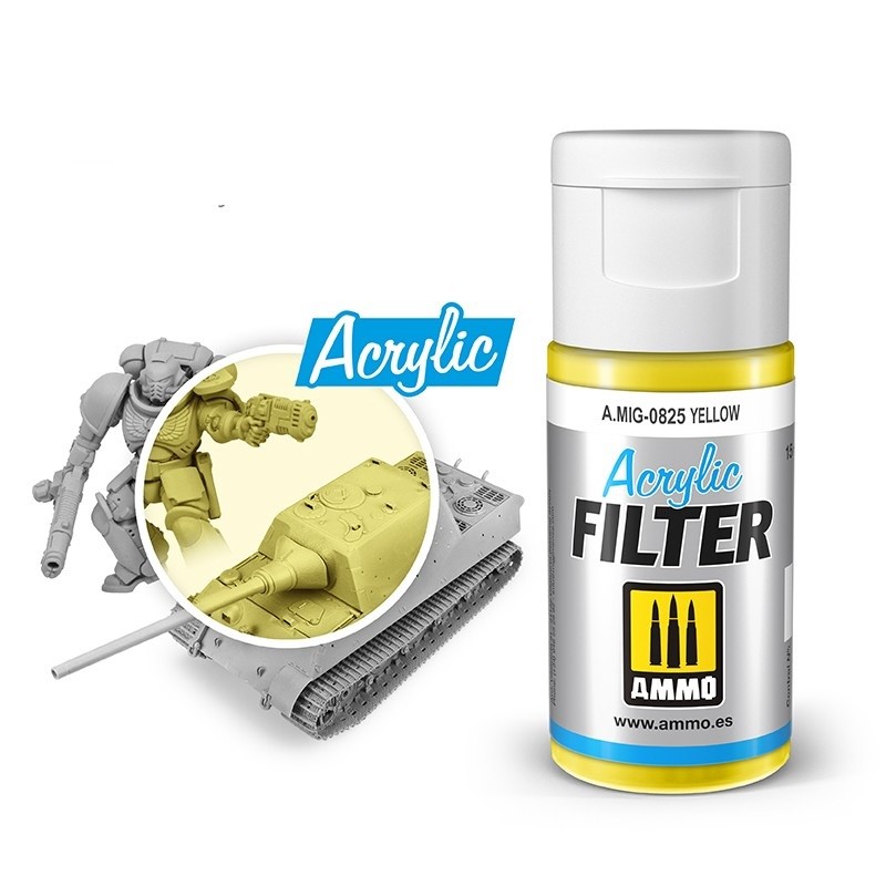 Mig Acrylic Filter 0825 Yellow paint pot