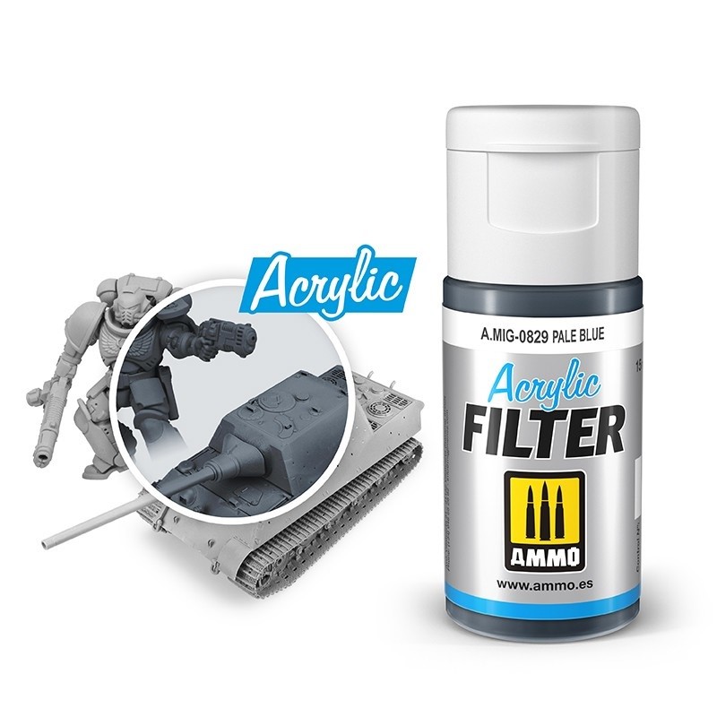Mig Acrylic Filter 0829 Pale Blue paint pot