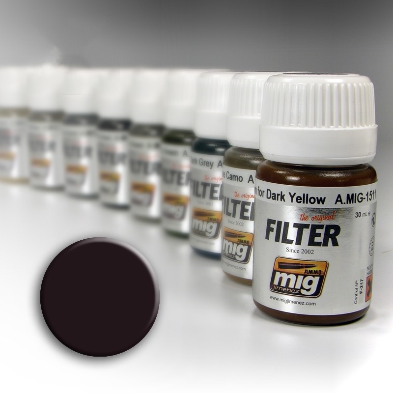 Mig Brown for Dark Green paint pot