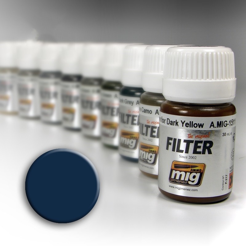 Mig Blue for Dark Grey paint pot