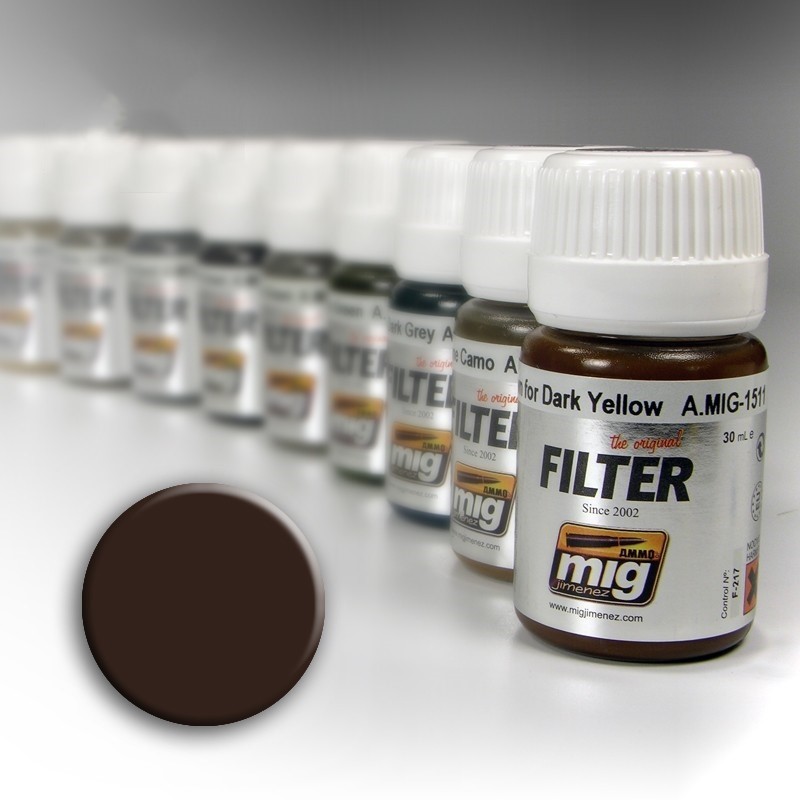Mig Brown for Dark Yellow paint pot
