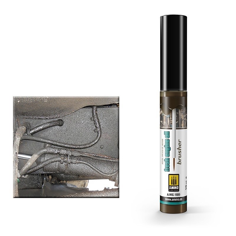 Mig A.MIG-1800 Effects Brusher - Fresh Engine Oil paint pot