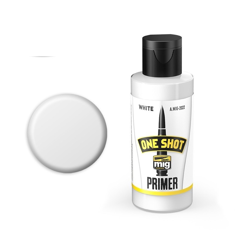 Mig One Shot Primer - White paint pot
