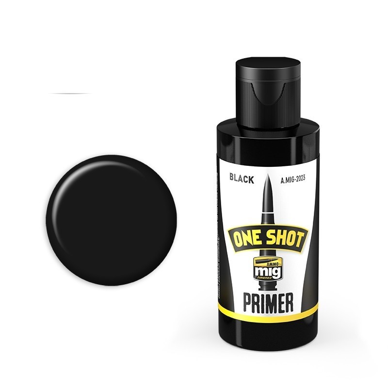 Mig One Shot Primer - Black paint pot
