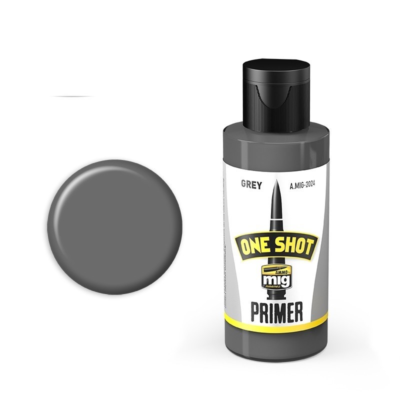 Mig One Shot Primer - Grey paint pot