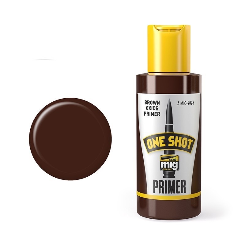 Mig One Shot Primer - Brown Oxide paint pot