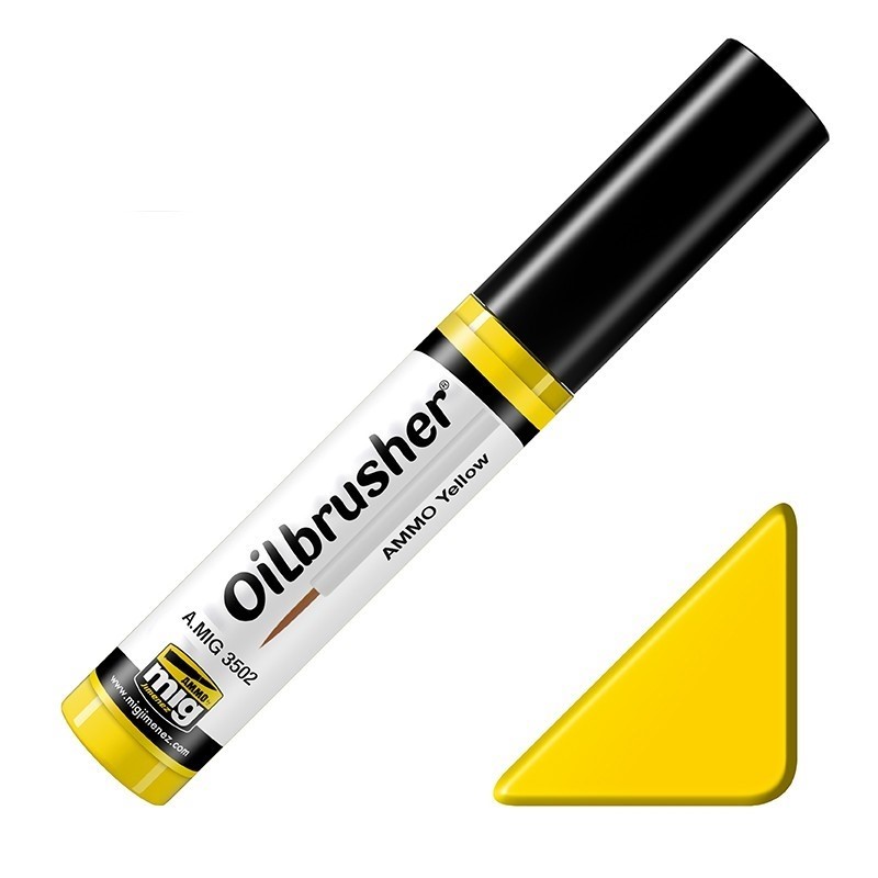 Mig Oilbrusher - Ammo Yellow paint pot