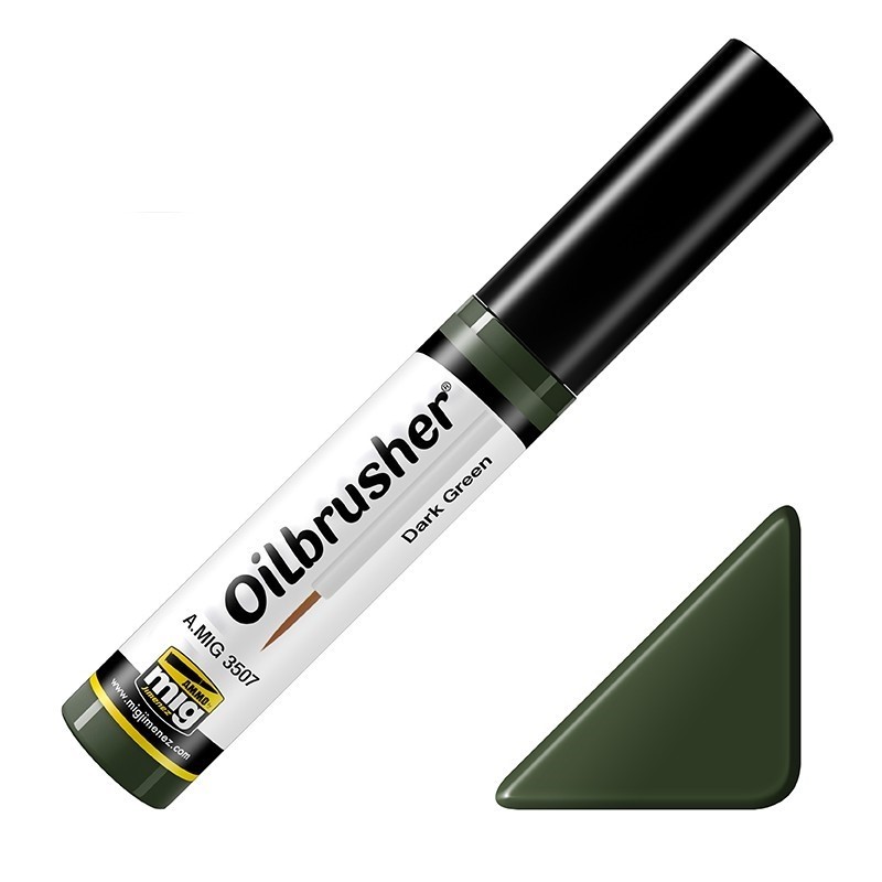 Mig Oilbrusher - Dark Green paint pot