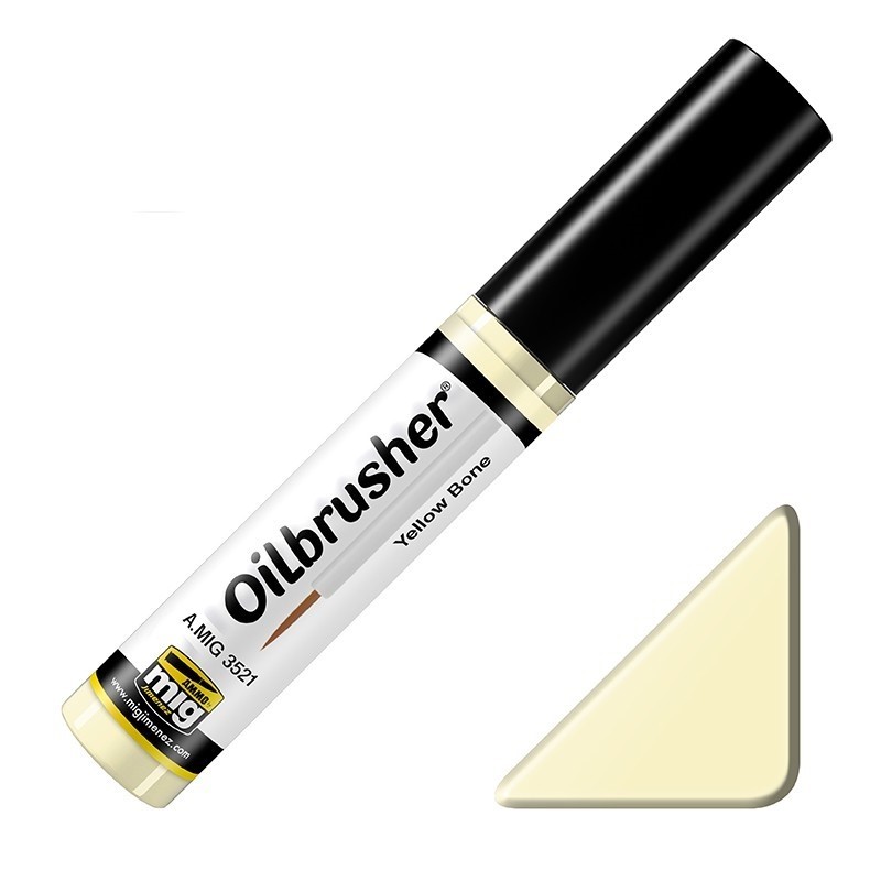 Mig Oilbrusher - Yellow Bone paint pot