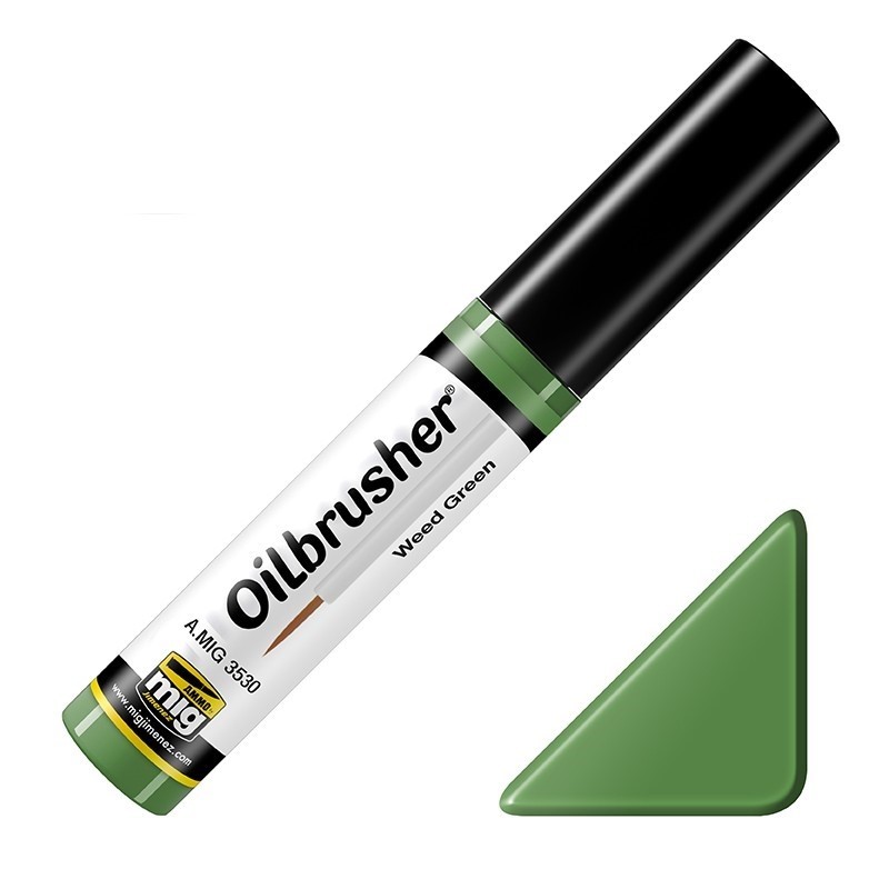 Mig Oilbrusher - Weed Green paint pot