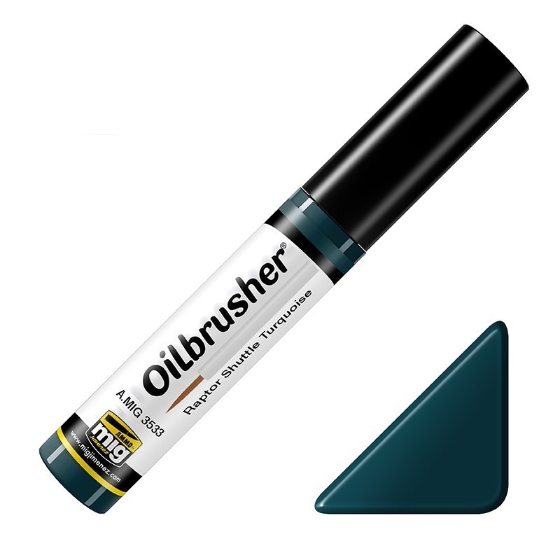 Mig Oilbrusher - Raptor Shuttle Turquoise paint pot