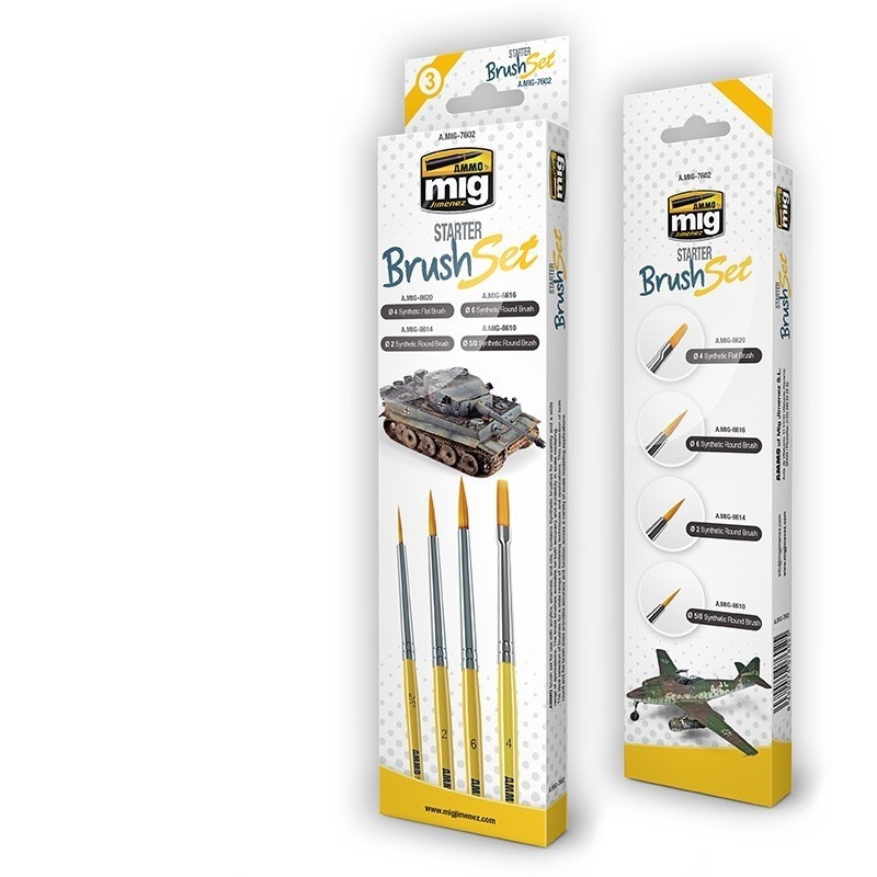 Mig Ammo Starter Brush Set