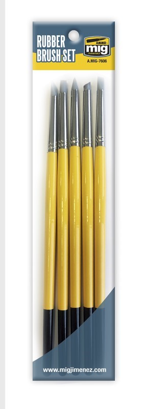 Mig Ammo Rubber Brush Set