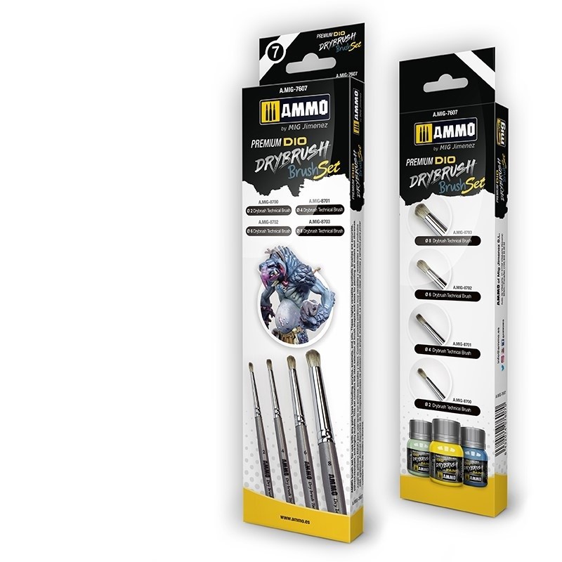 AMMO by Mig Premium Dio Drybrush Set
