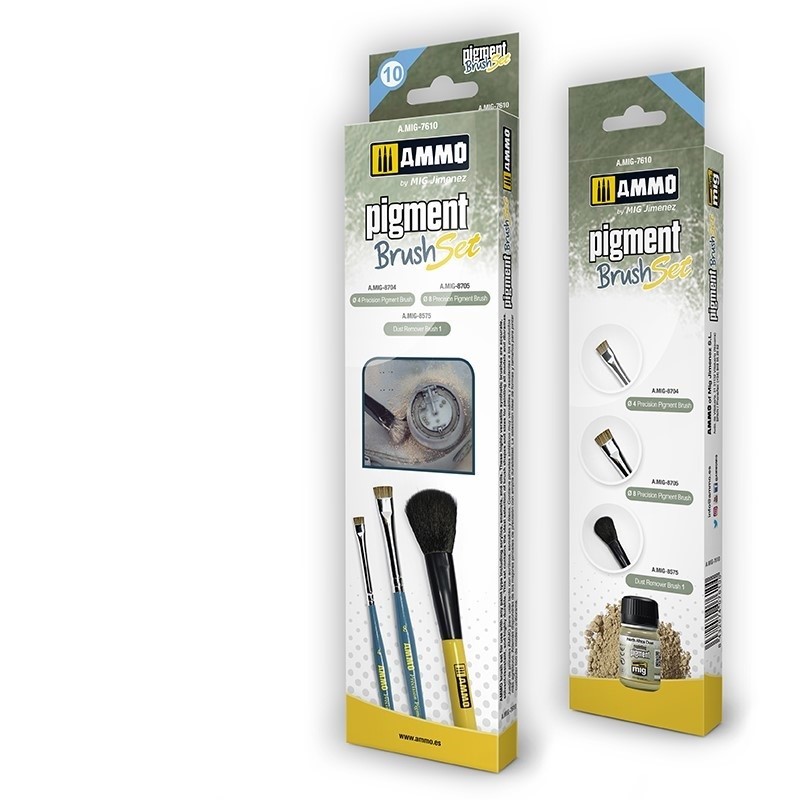 AMMO by Mig Pigment Brushes Set
