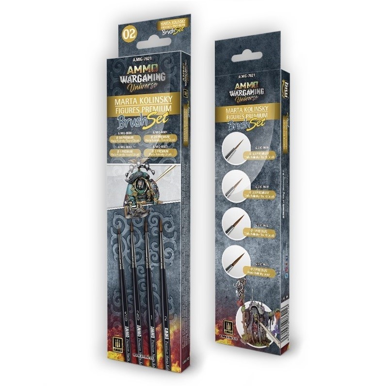 Mig Ammo Wargaming Universe - Marta Kolinsky Figures Premium Brush Set
