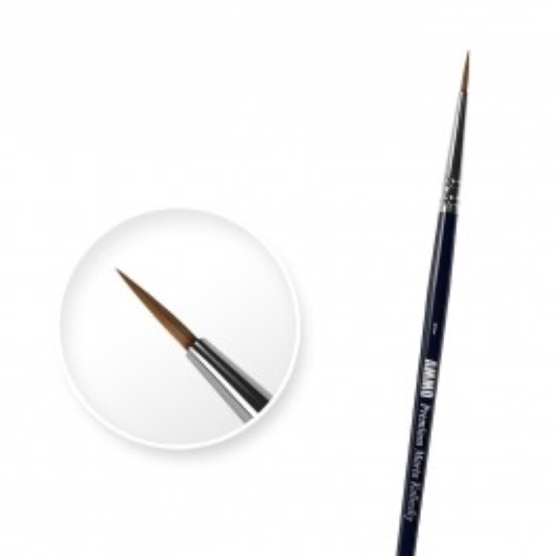 Mig Ammo - Premium Marta Kolinsky Round Brush Size 1