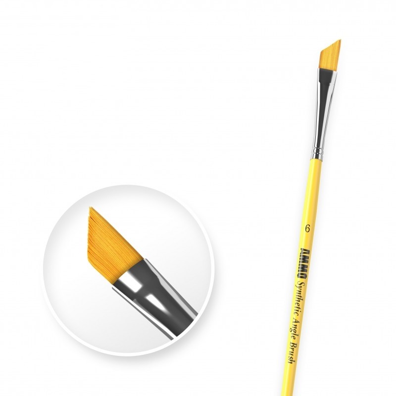 AMMO by Mig Synthetic Angle Brush 6