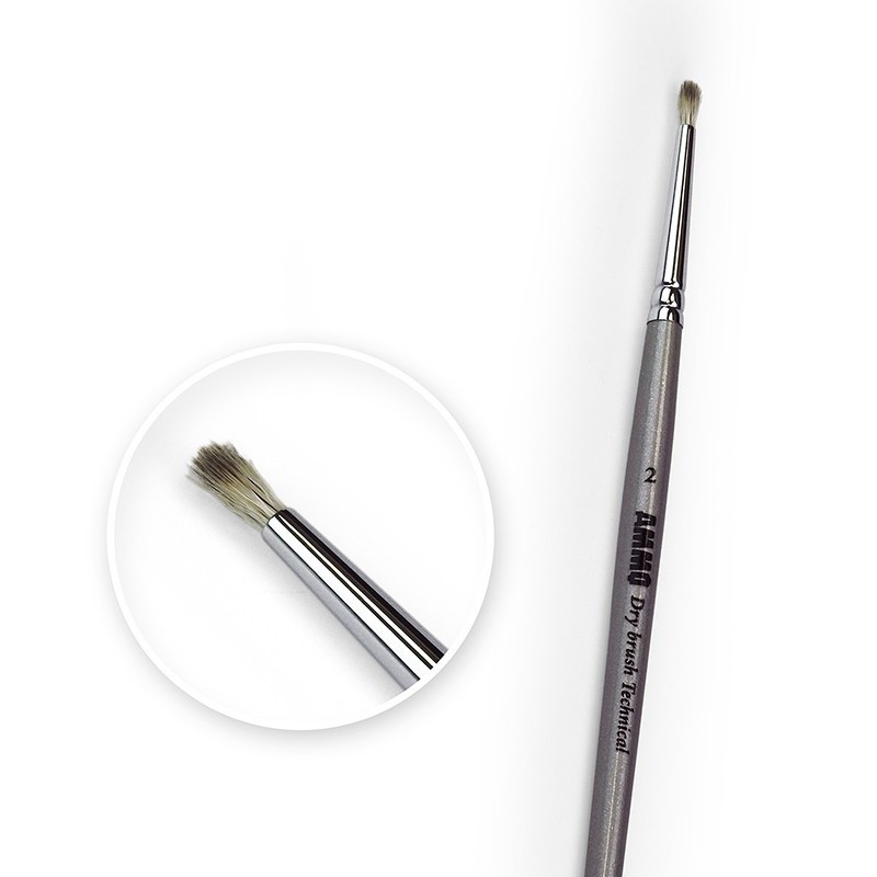 Mig Ammo A.MIG-8700 Drybrush Technical Brush Size 2