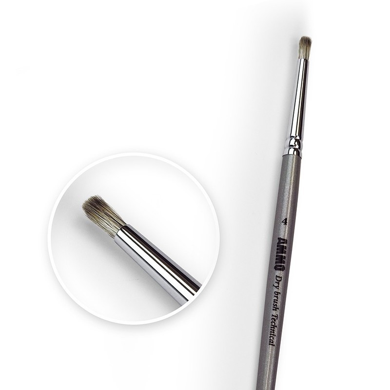 Mig Ammo A.MIG-8701 Drybrush Technical Brush Size 4