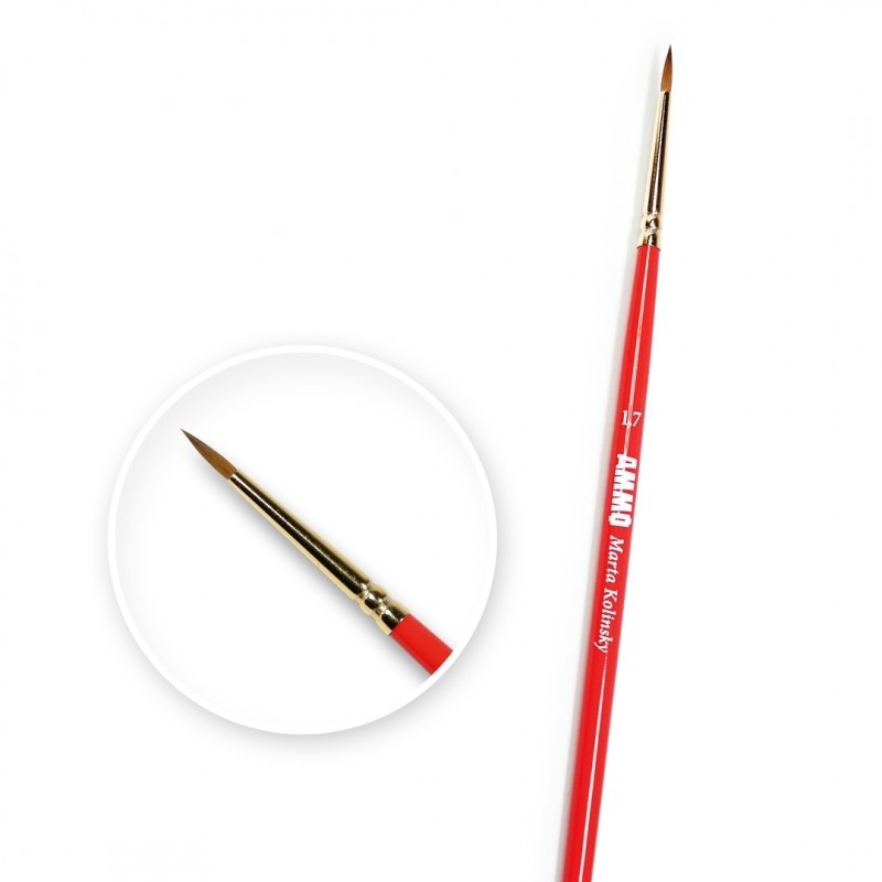 AMMO by Mig Fine Finish Marta Kolinsky Brush 1.7
