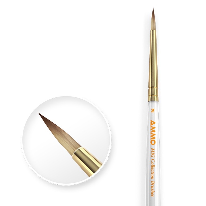 Mig AMMO MIG Collection Brushes Conical Size 2